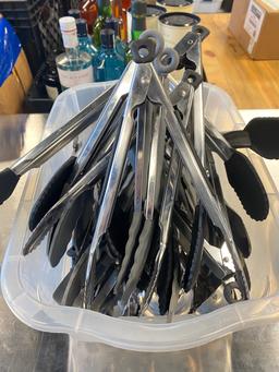 Large Lot Of Serving Utensils 