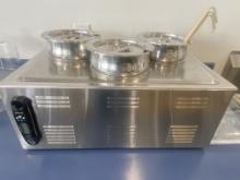 Avantco Countertop Hit Did Warmer With Stainless Steel Adapter Plate And Three Stainless Steel Inser