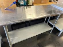 5-Foot Stainless Steel Worktable