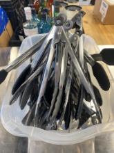 Large Lot Of Serving Utensils 