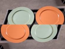 Assorted Colored Plates Lot