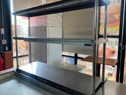 67-inch True refrigerated Pizza prep unit with one door of refrigerated storage and a single epoxy c