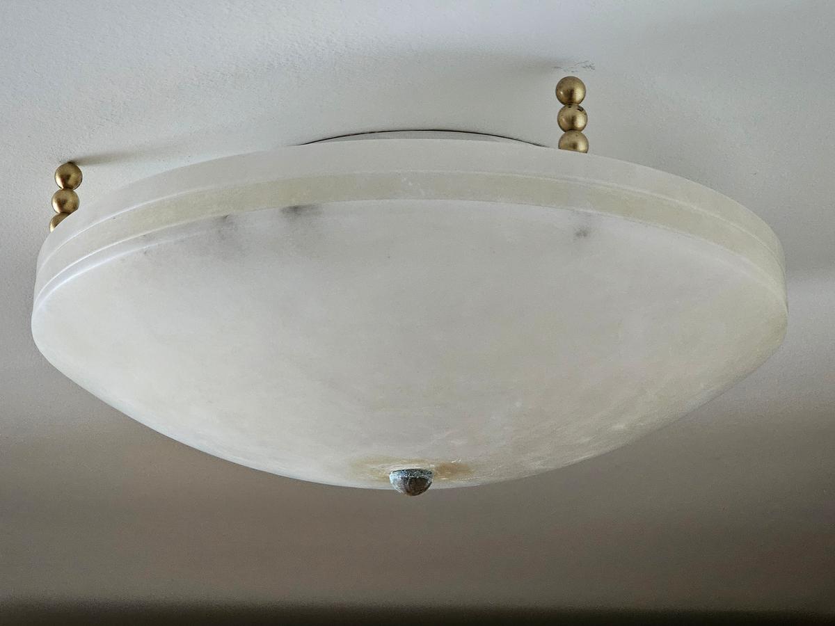 Alabaster Style Light Fixture