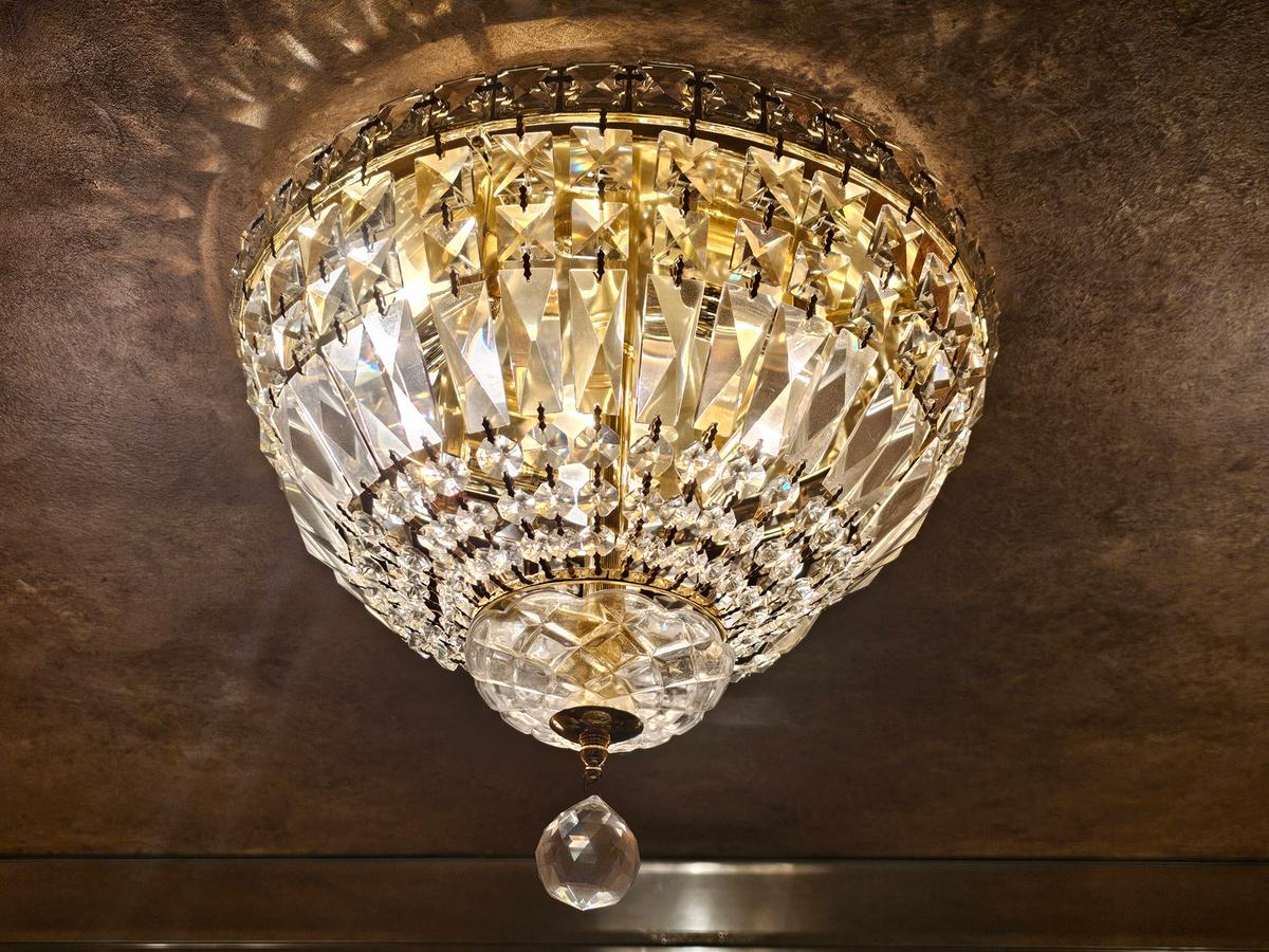 Crystal Ceiling Mount Light