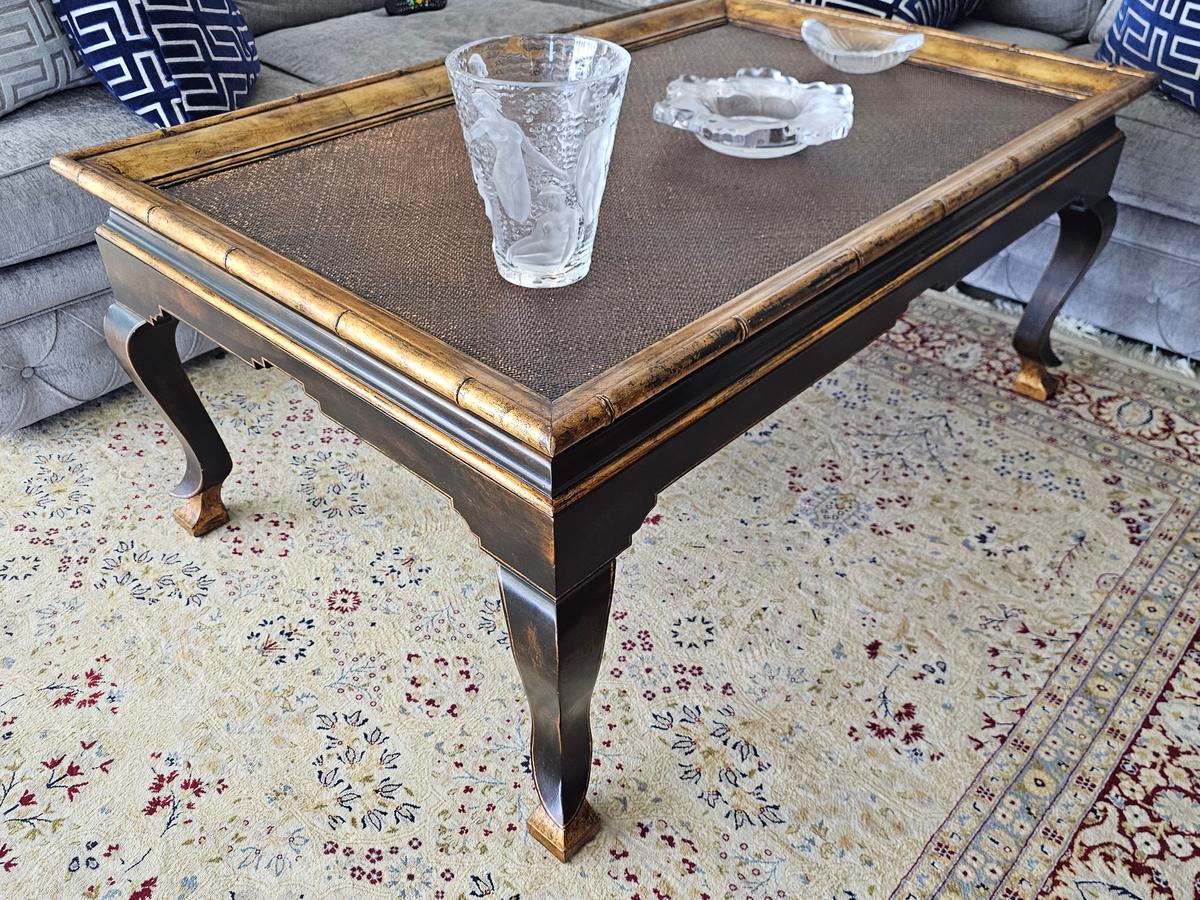 36" x 56" Bamboo Themed Coffee Table