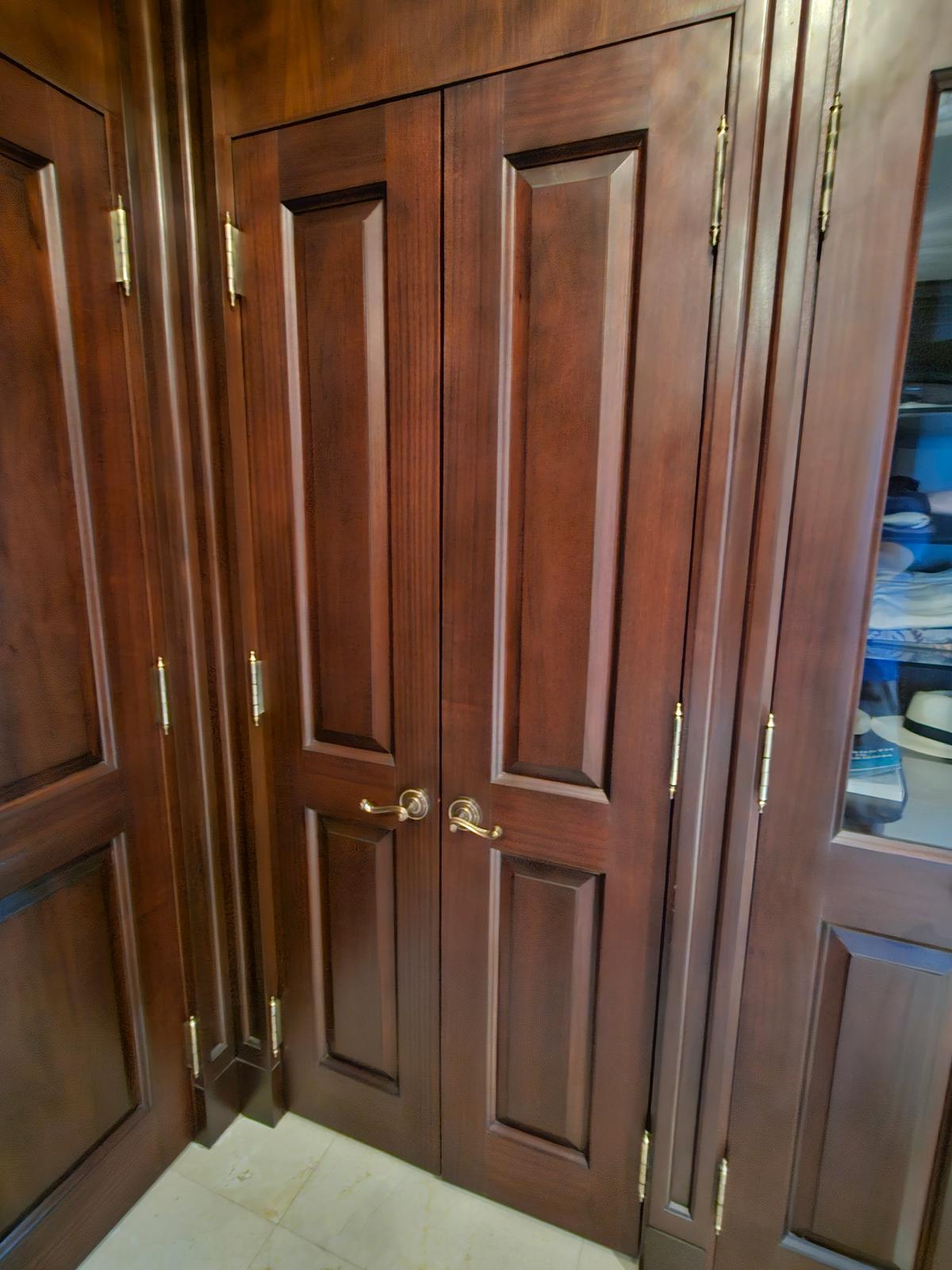 34" x 83" Double Wood Closet Doors with Hardware