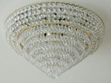 Crystal and Gold Metal Chandelier