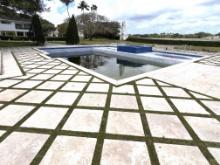 Travertine Tile 390 Pieces of 24" X 24" Around Pool and Guest House