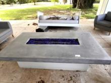 Out Door Fire Place, Free Standing, 40" X 76" Propane Operated