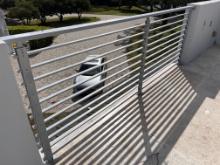 10 Ft X 40" Straight Aluminum Railing