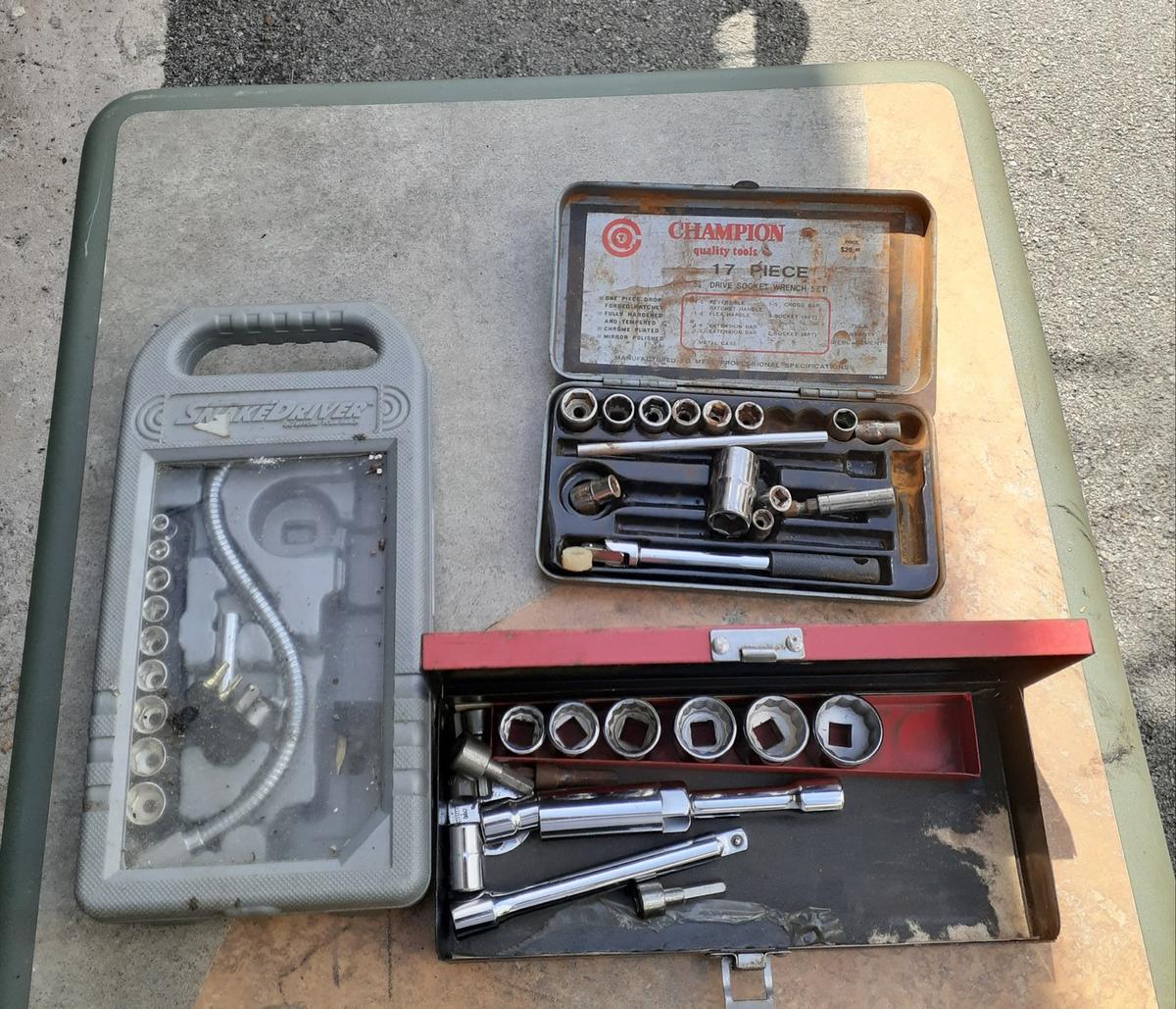 3 Socket Sets -various makers