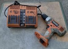 Rigid Drill and Double battery Charger - no battery
