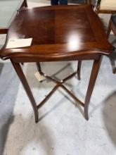 Telephone Table in Walnut - 18 x 18 x 29 in - Classic styling - Estimated Auction Price: $150.00 - #