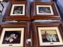 Exquisite Oil Paintings, Each 18" X 20", Framed Oil on Canvas, Signed by Jesus