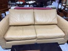 Very Fine Italian Leather Sleeoer Sofa