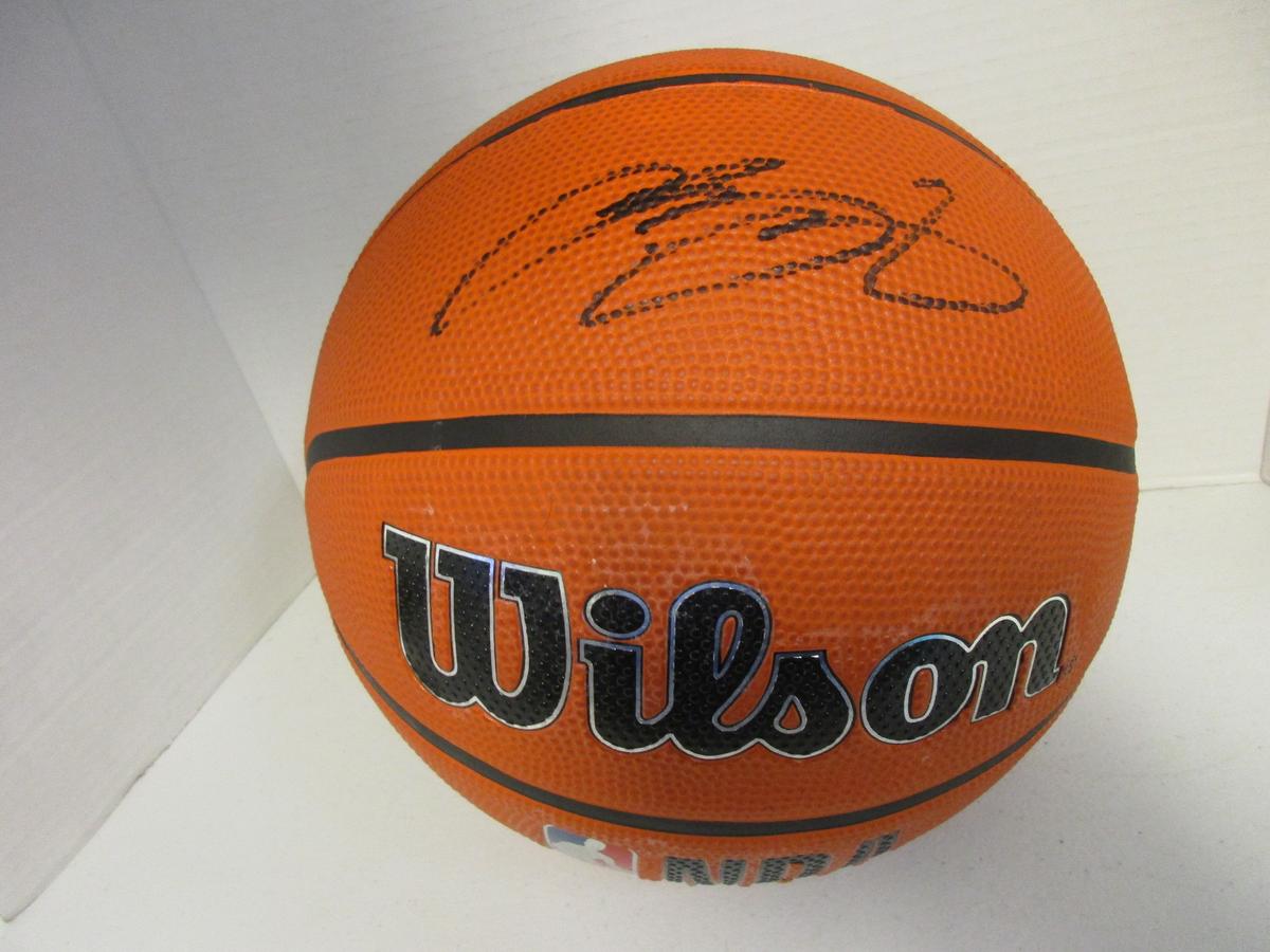 LeBron James of the LA Lakers signed autographed full size basketball TAA COA 733