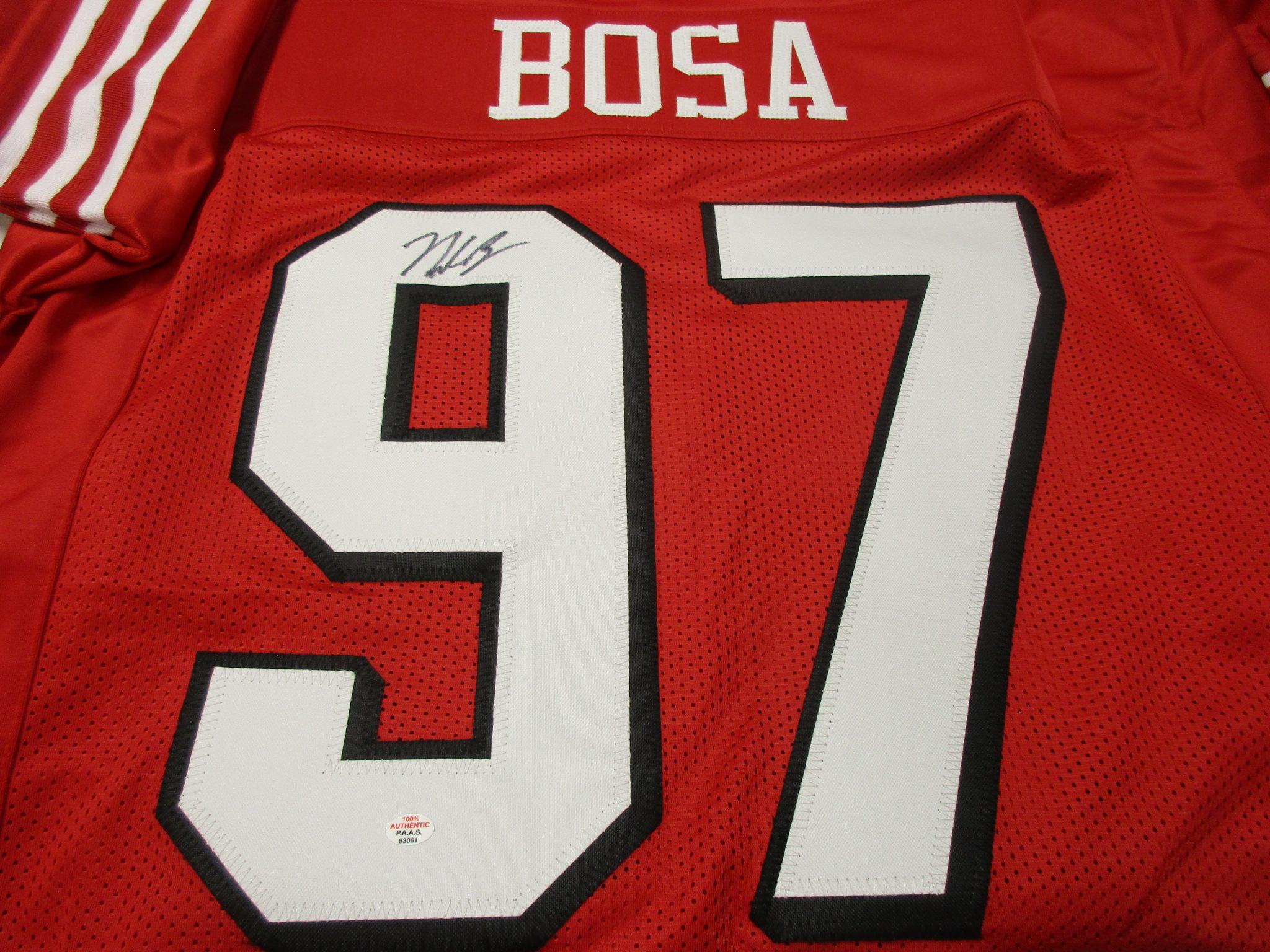 Nick Bosa of the San Francisco 49ers signed autographed football jersey PAAS COA 061