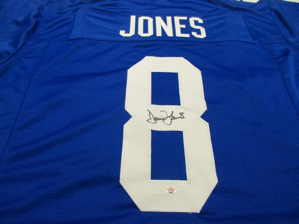 Daniel Jones of the NY Giants signed autographed football jersey PAAS COA 975