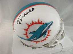 Jaylen Waddle of the Miami Dolphins signed autographed mini football helmet PAAS COA 117