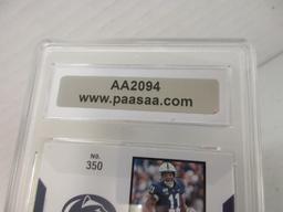 Micah Parsons of the Dallas Cowboys signed autographed slabbed sportscard PAAS Holo 094