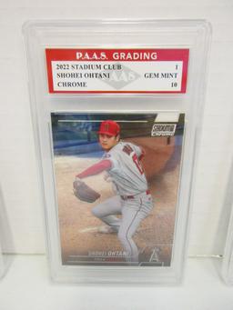 Shohei Ohtani Angels 2022 Stadium Club Chrome #1 graded PAAS Gem Mint 10