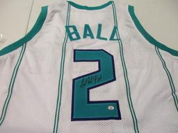 LaMelo Ball of the Charlotte Hornets signed autographed basketball jersey PAAS COA 080