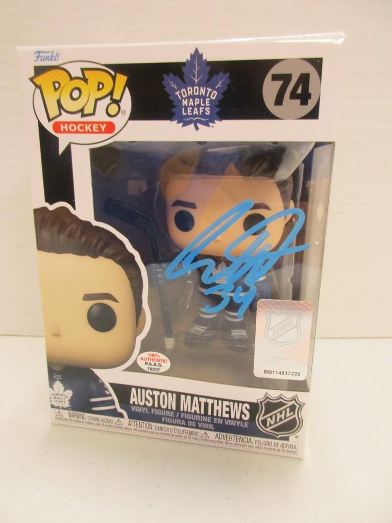 Auston Matthews of the Toronto Maple Leafs signed autographed Funko Pop PAAS COA 227