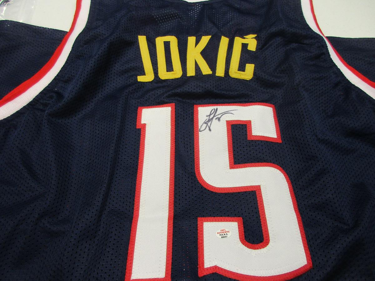 Nikola Jokic of the Denver Nuggets signed autographed basketball jersey PAAS COA 047