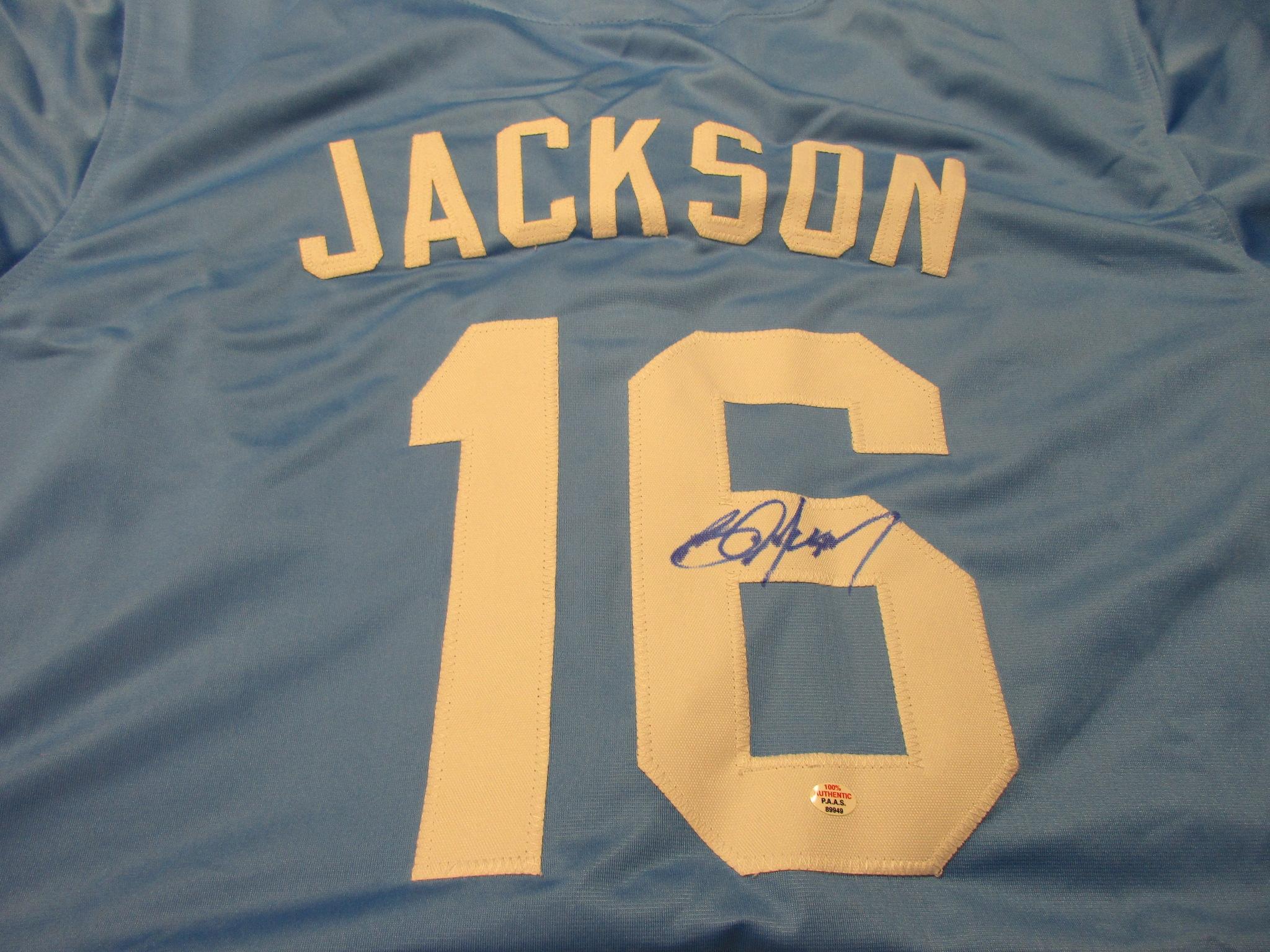 Bo Jackson of the Kansas City Royals signed autographed baseball jersey PAAS COA 949