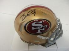 Brock Purdy of the San Francisco 49ers signed autographed mini football helmet PAAS COA 691