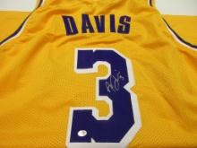 Anthony Davis of the LA Lakers signed autographed basketball jersey PAAS COA 437