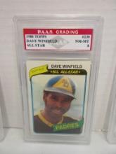 Dave Winfield Padres 1980 Topps#230 graded PAAS NM-MT 8