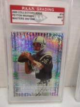 Peyton Manning Colts 2000 Collectors Edge Masters 209/ #76 graded PAAS Mint 9