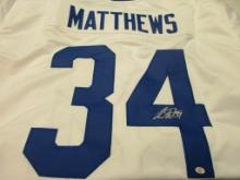 Auston Matthews of the Toronto Maple Leafs signed autographed hockey jersey PAAS COA 515