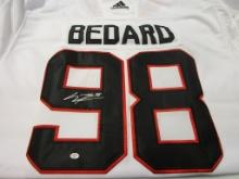 Connor Bedard of the Chicago Blackhawks signed autographed hockey jersey PAAS COA 555