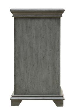 Coast To Coast One Drawer One Door Chairside Cabinet With Grey Finish 96607