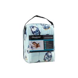 Beautyrest Polyester Microlight Heated Throw In Aqua Penguins Finish BR54-1157