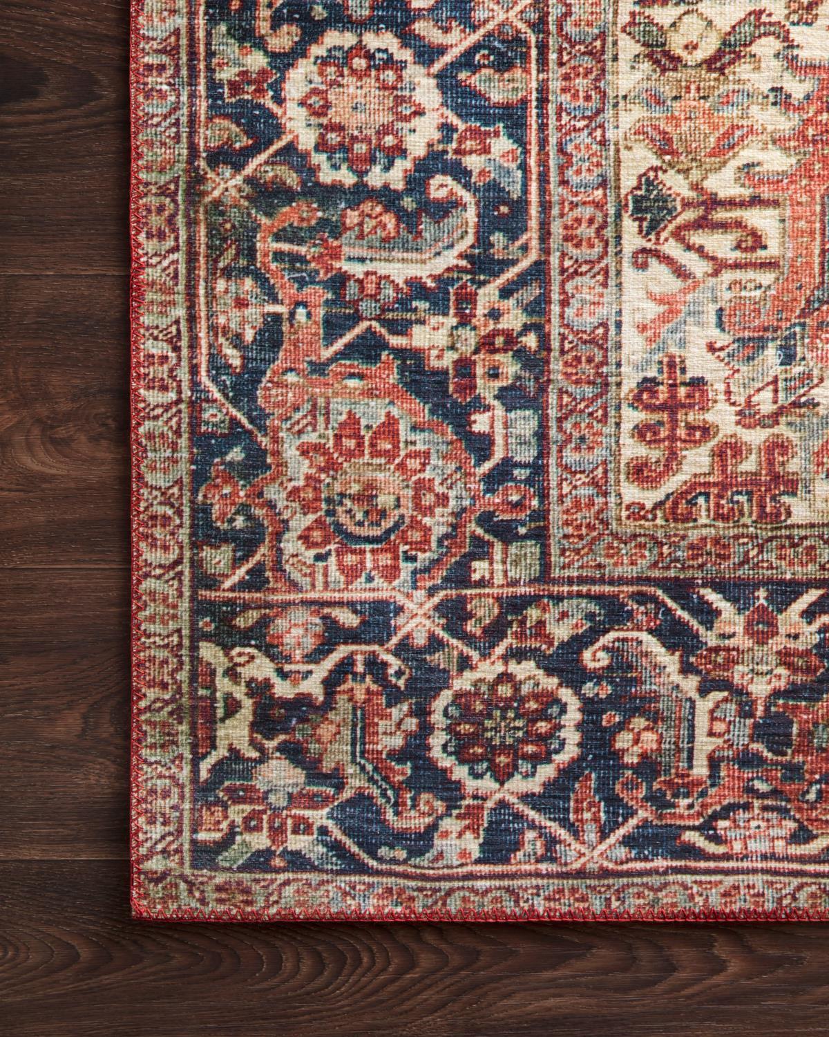 Loloi II Layla 2'-6" X 9'-6" Red And Navy Runner Rug LAYLLAY-08RENV2696