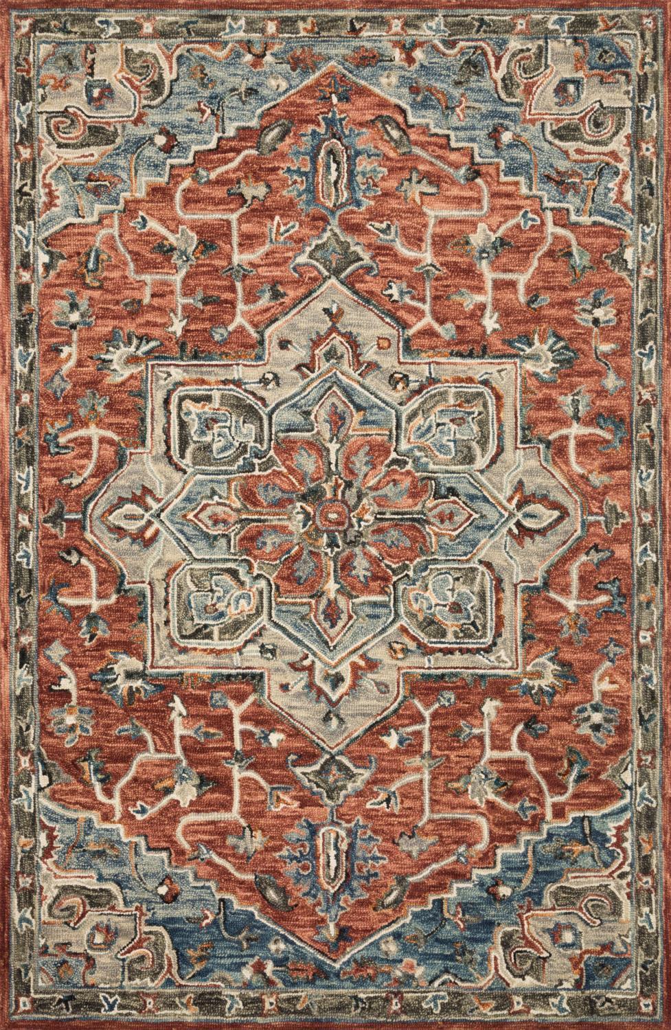 Loloi Victoria 2'-3" X 3'-9" Red And Multi Area Rugs VITRVK-15REML2339