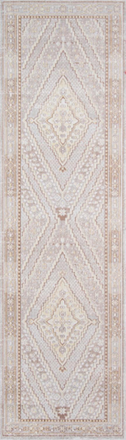 Momeni Traditional Isabella 2'7" X 8' Runner Rug With Grey ISABEISA-7GRY2780