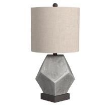 Bassett Mirror Rustic Wallace Table Lamp With Gray Finish L2977TEC