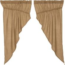 VHC Brand Burlap Natural Set Of 2 Prairie Panel 6170