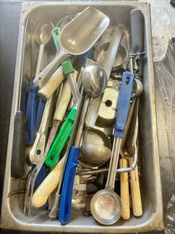 Misc. Bin of Cooking Utencils