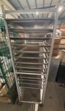 18 Pan Aluminum Sheet Pan Rack on Casters