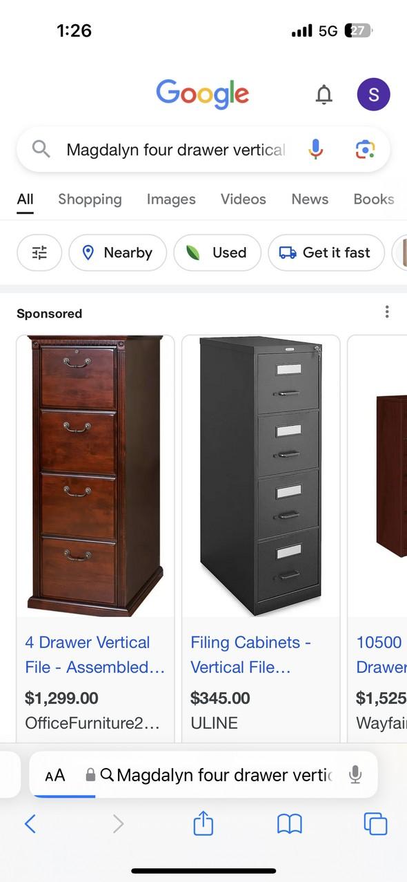 Magellan 4-Drawer Vertical File Cabinet