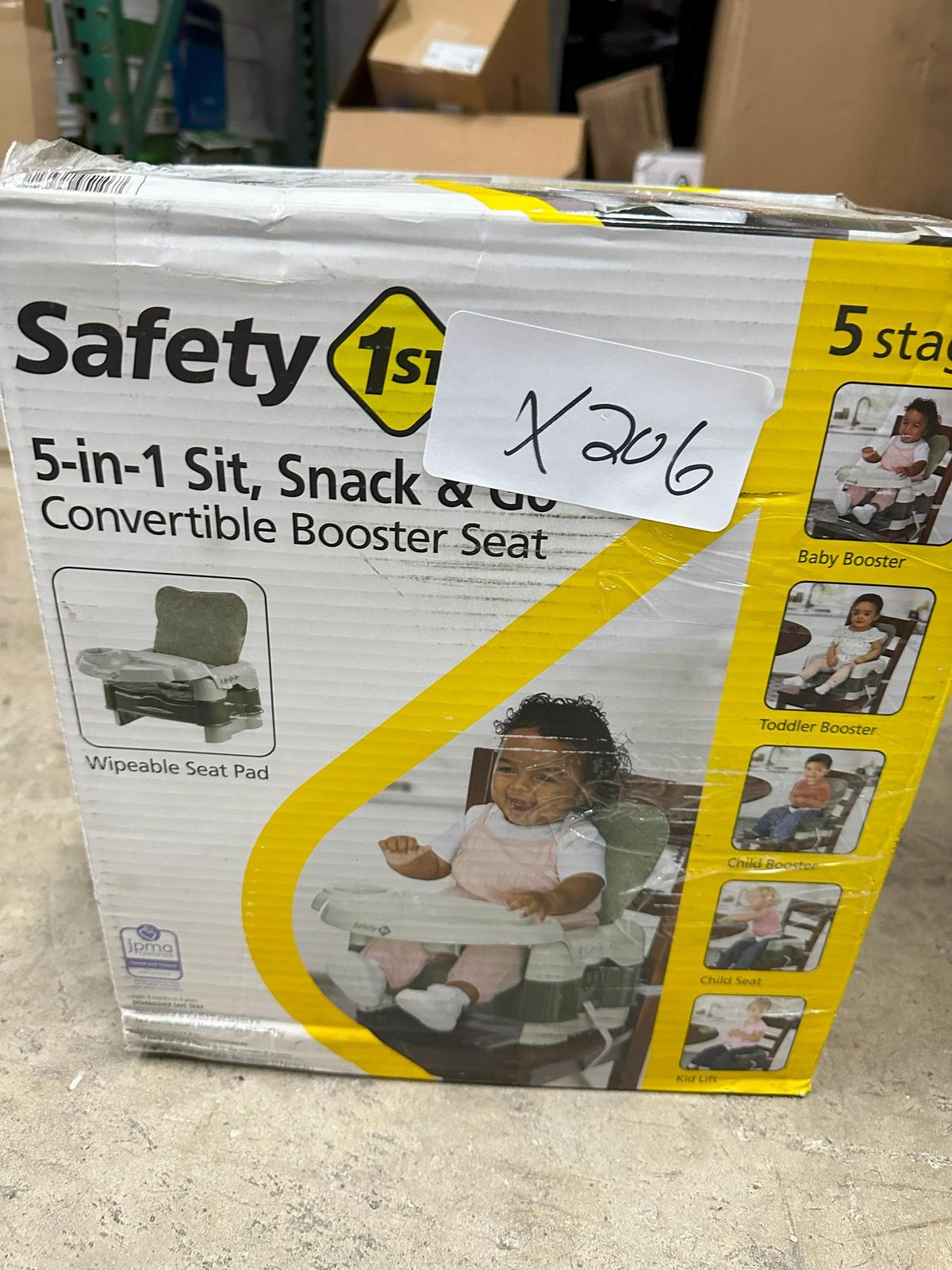 Safety First 5-1 Sit Snack And Go Booster