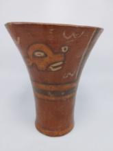 Pre-Columbian Polychrome Kero Cup South America