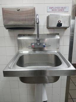 S/S Wall Mount Hand Sink W/ Soap Dispencer