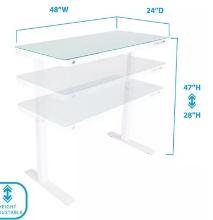 AirLIFT Electric Sit-Stand Desk with Tempered Glas