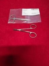 Teksurge Stainless Steel Cuticle Scissors Str 10.5Cm